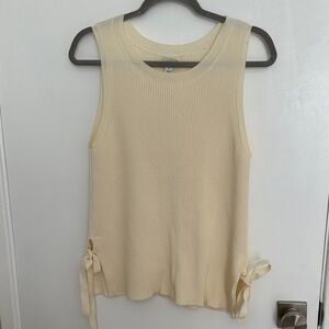 J. Crew Cream Sleeveless Tank Top
